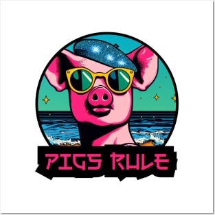 pigs rule Posters and Art